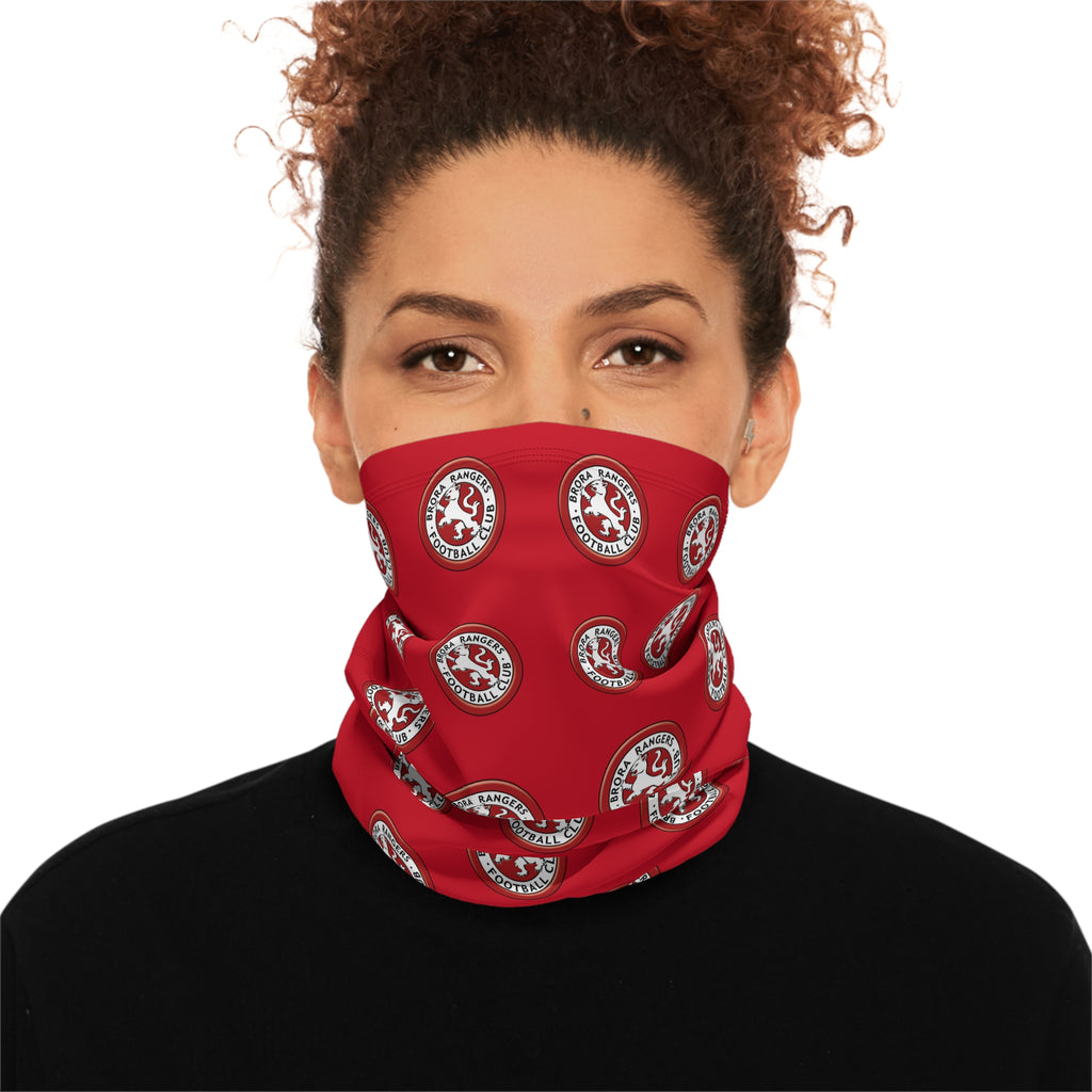 Cozy Red Winter Neck Gaiter with Drawstring, Perfect for Skiing, Snowboarding, Outdoor Adventures, Winter Sports, Gifts